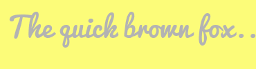Image with Font Color B3B3B3 and Background Color FCFC79